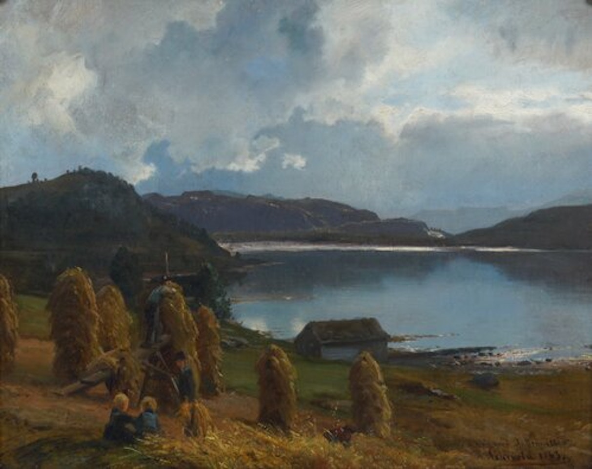 Haystacks 1863 by Anders Monsen Askevold