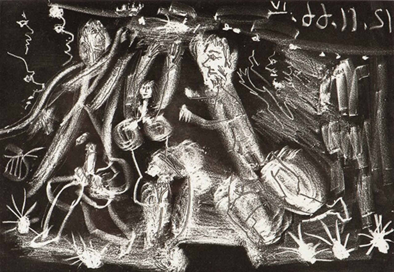 Sous les feux de la rampe by Pablo Picasso