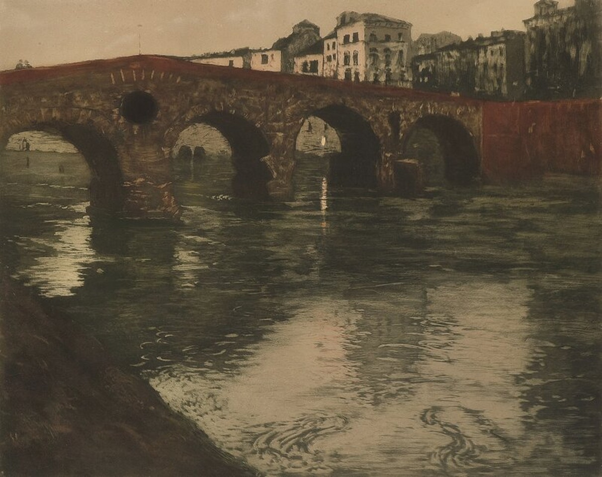 Veronabroen by Fritz Thaulow