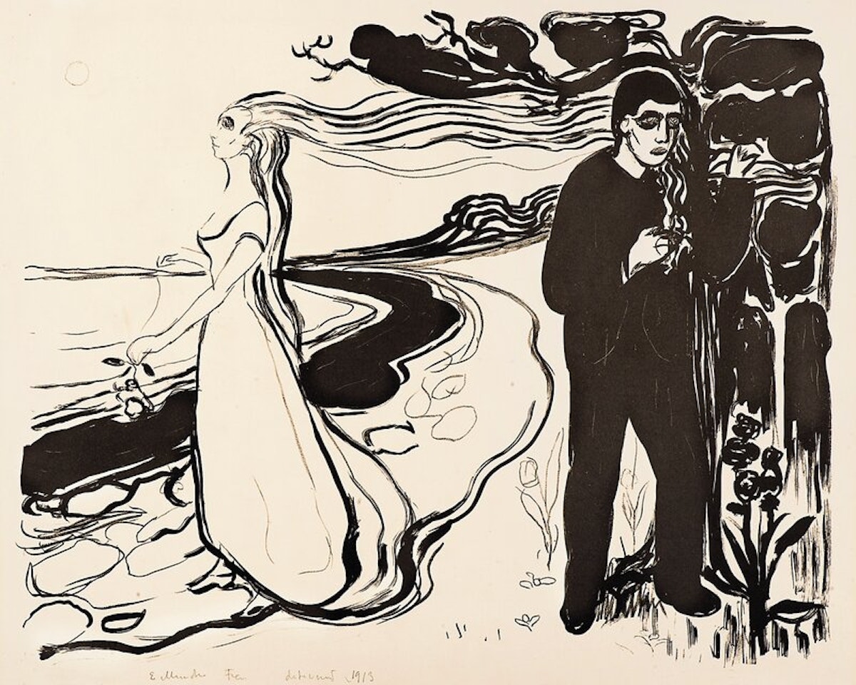 Separation I by Edvard Munch