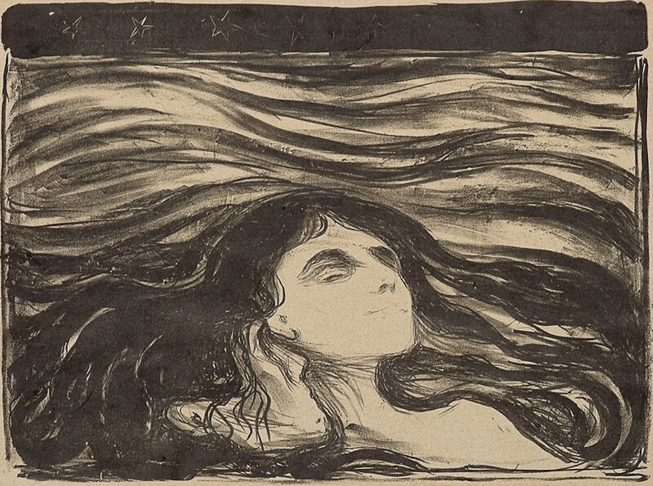 On the Waves of Love by Edvard Munch