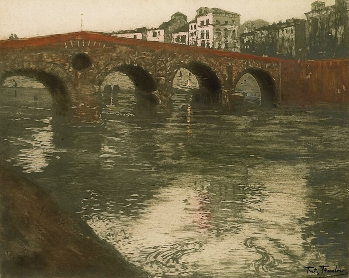 Veronabroen by Fritz Thaulow