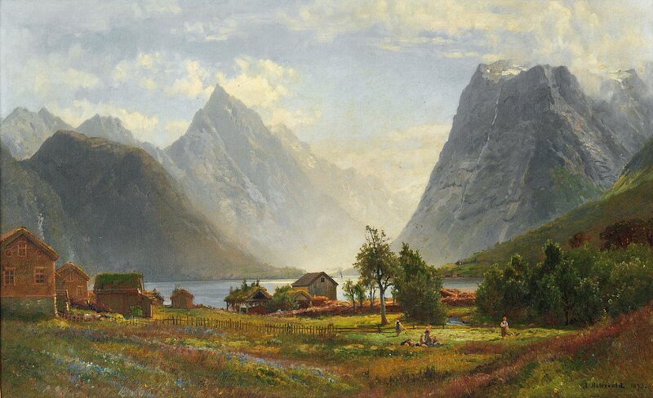 Fra Sæbø i Hjørundfjorden by Anders Monsen Askevold