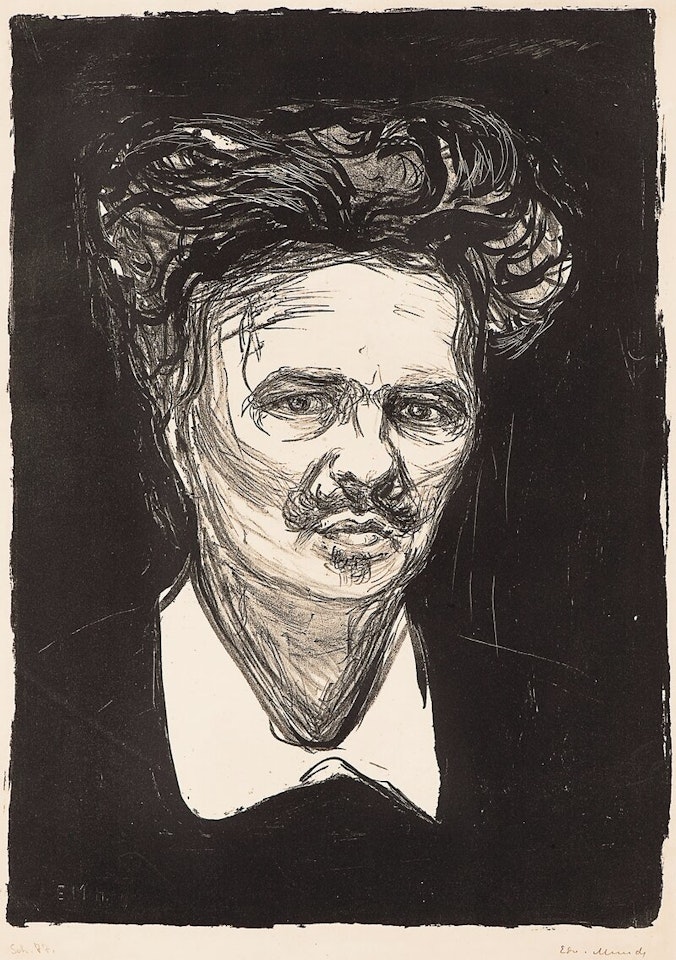 August Strindberg by Edvard Munch