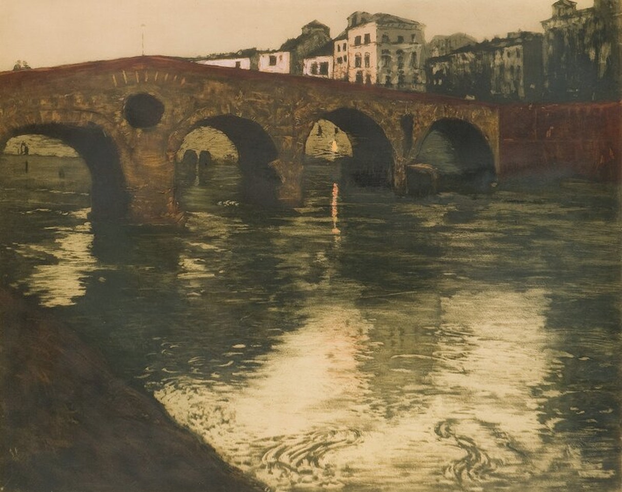 Veronabroen by Fritz Thaulow