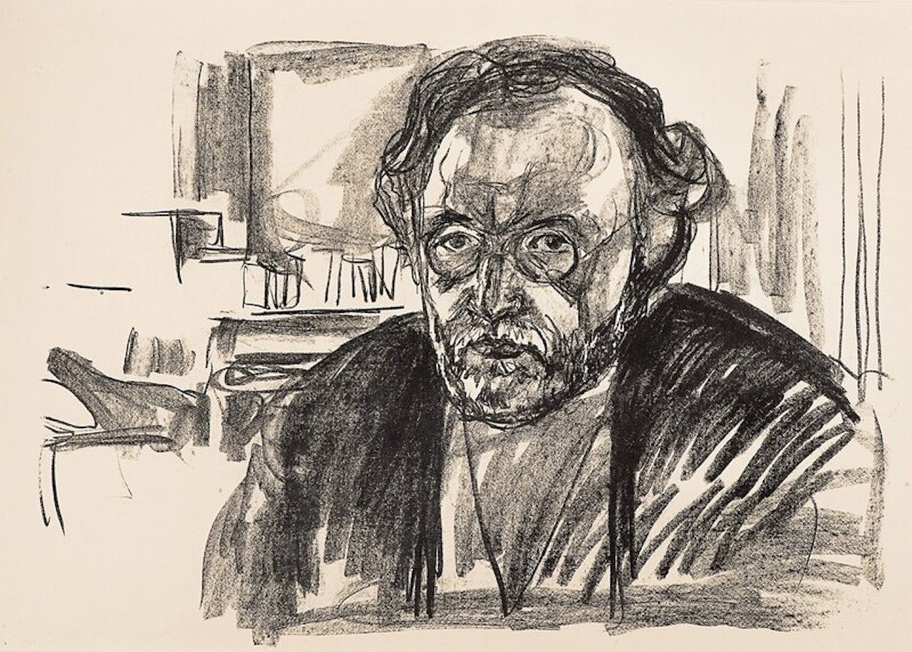 Self-portrait with Beard by Edvard Munch