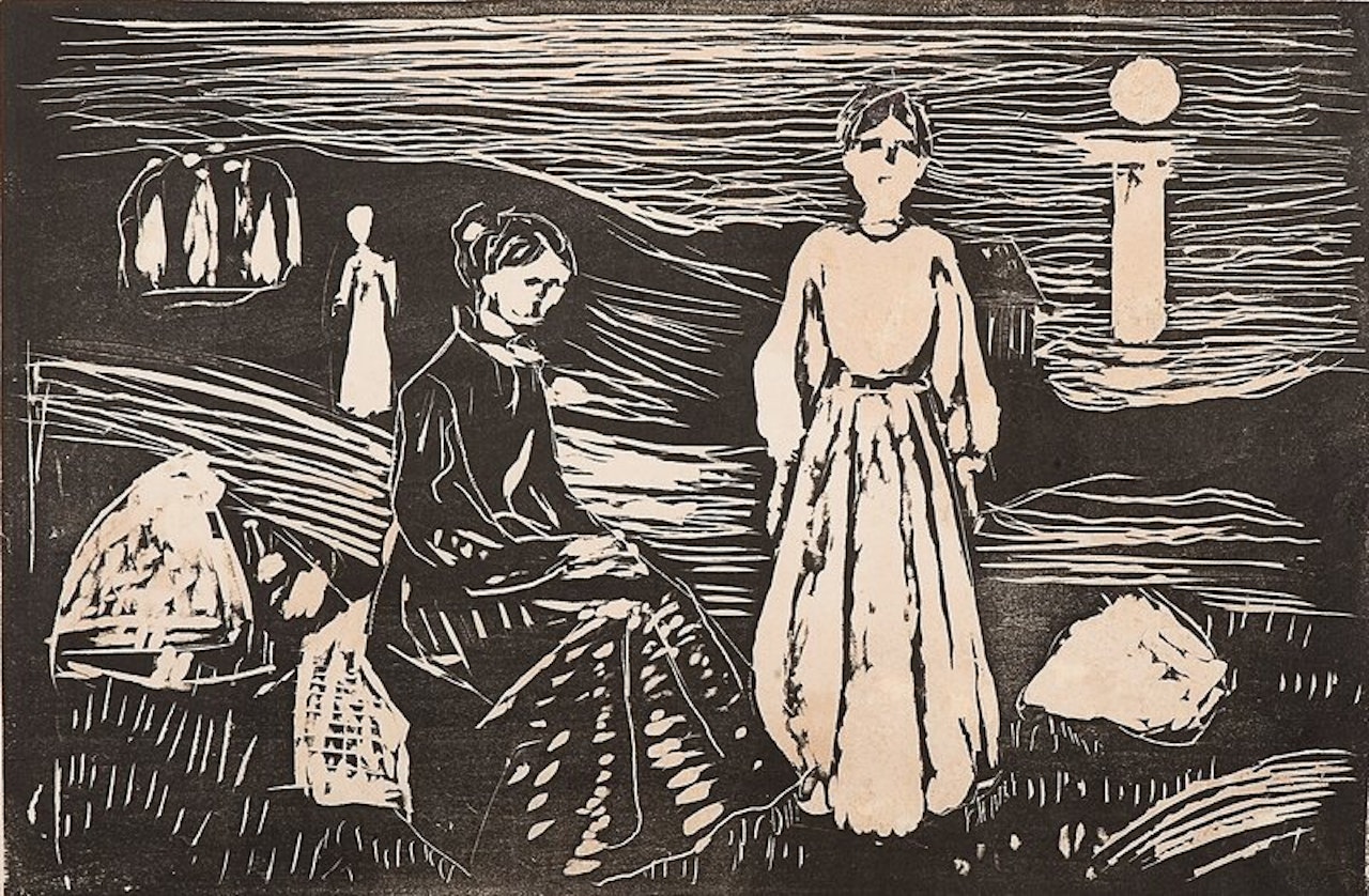 Women on the Beach by Edvard Munch
