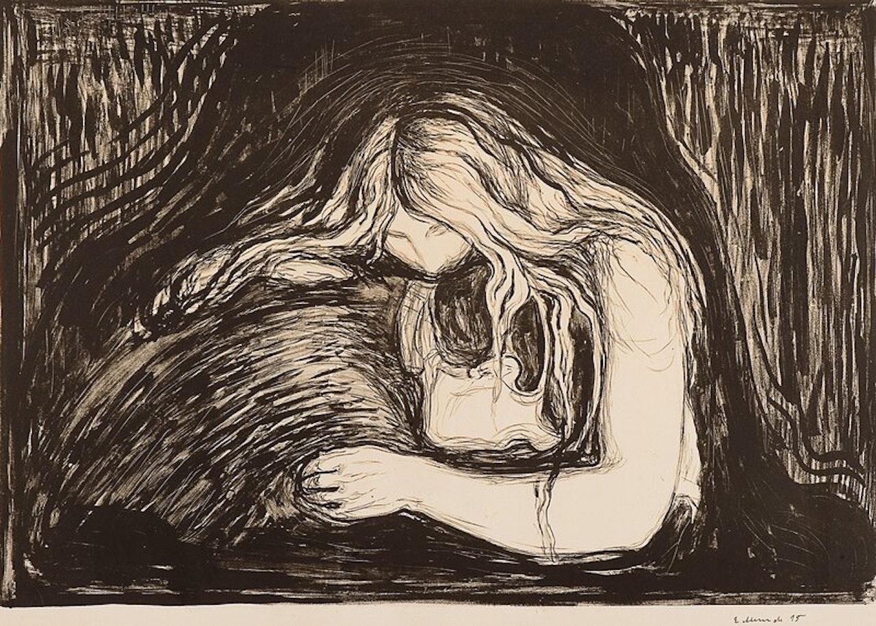 Vampire II by Edvard Munch