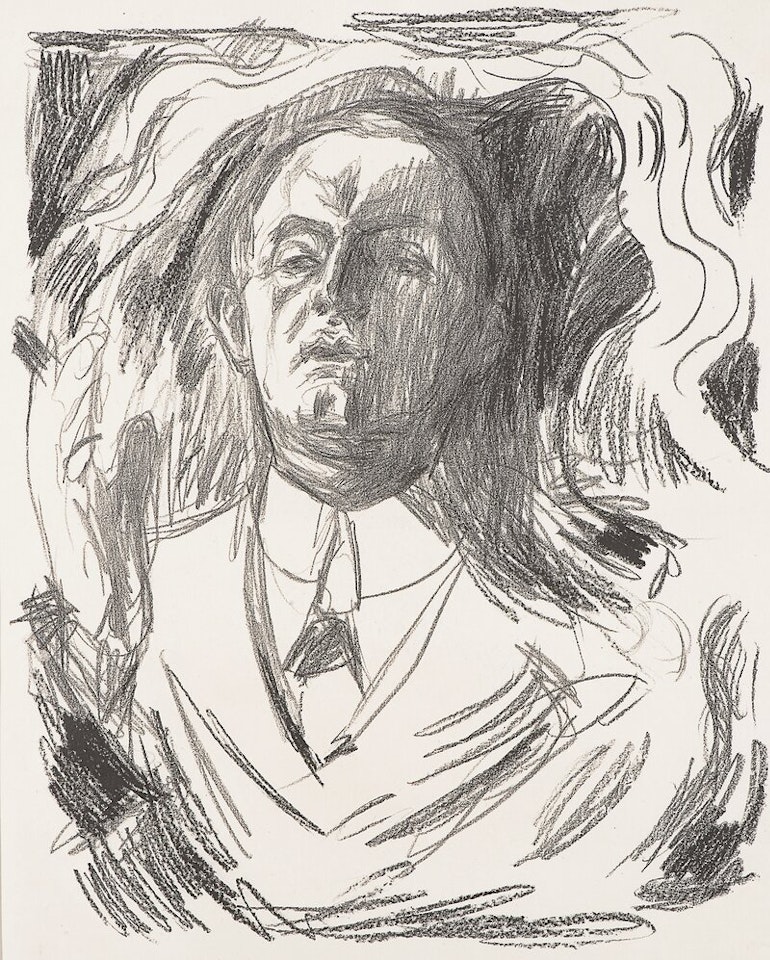Self-portrait with a Cigar by Edvard Munch