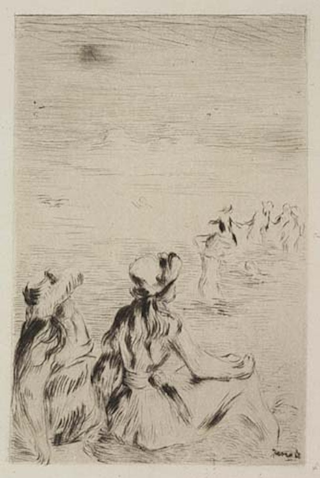 Sur la Plage, à Berneval by Pierre-Auguste Renoir