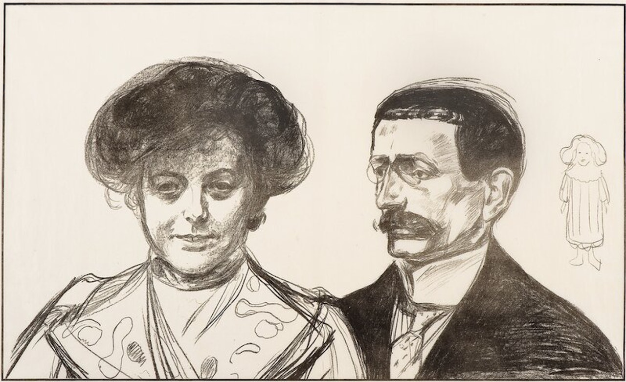 Anna and Walter Leistikow by Edvard Munch
