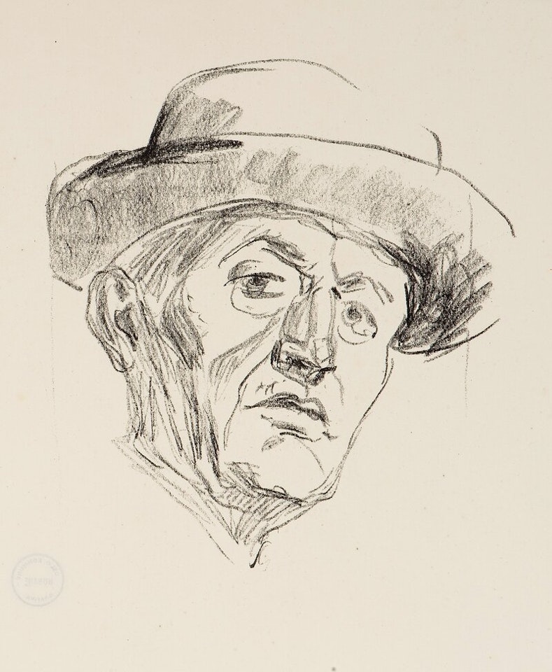 Self-portrait with Hat I by Edvard Munch