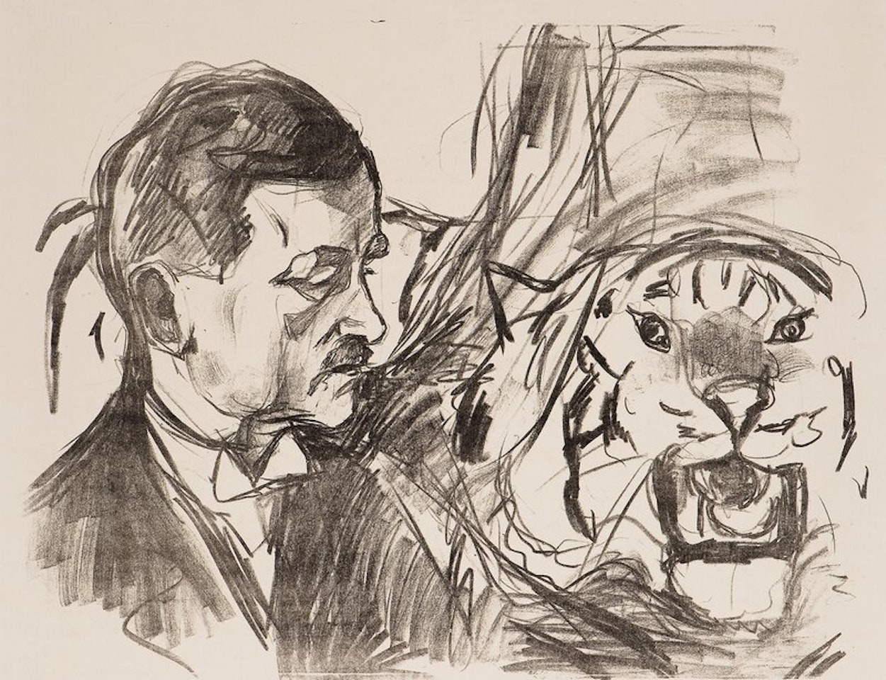 The Tiger Tamer Sawade by Edvard Munch