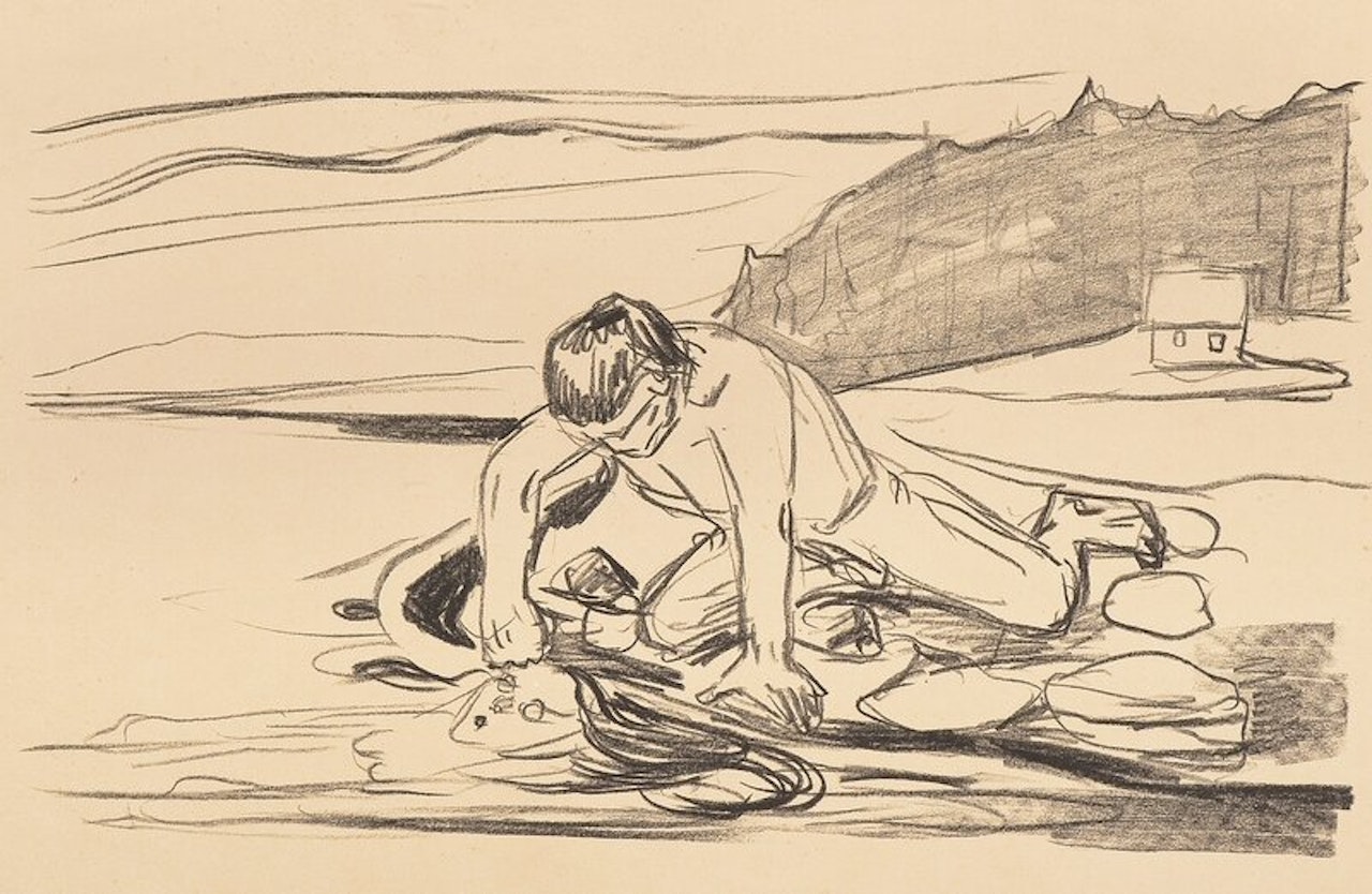 Alfas Death by Edvard Munch