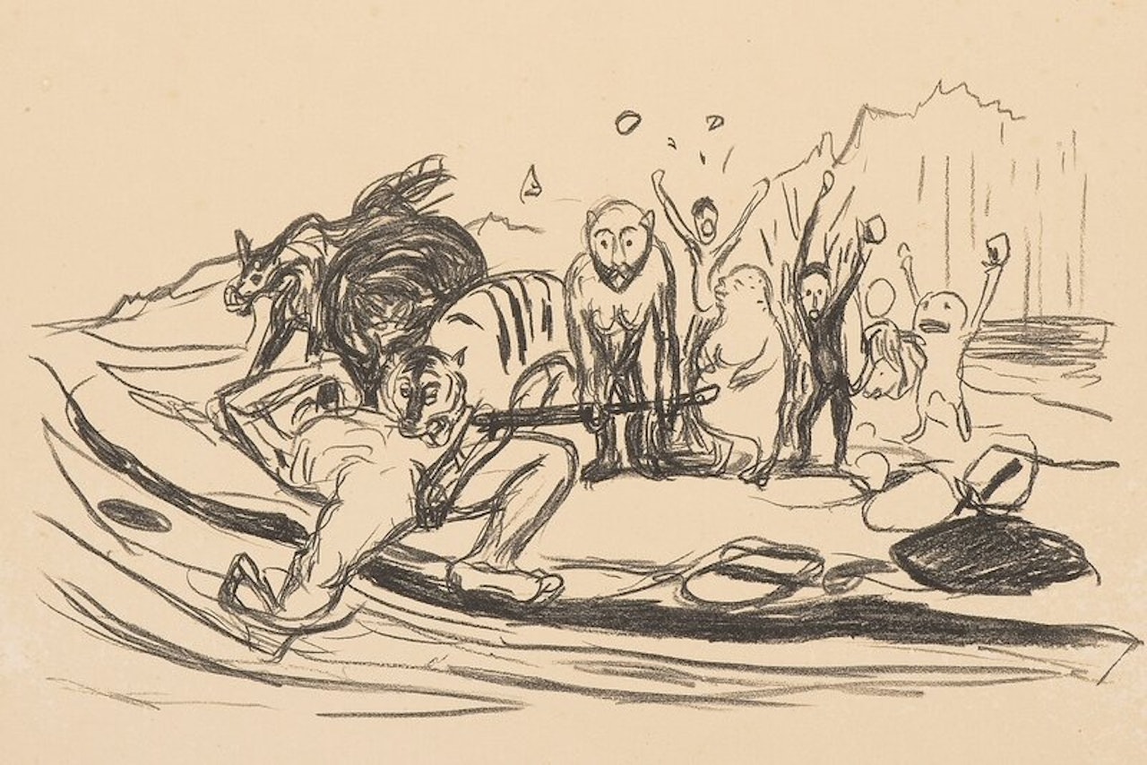 Omega\"s Death by Edvard Munch