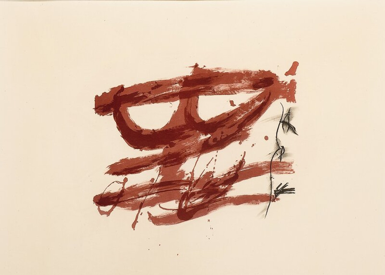 Indigo by Antoni Tapies
