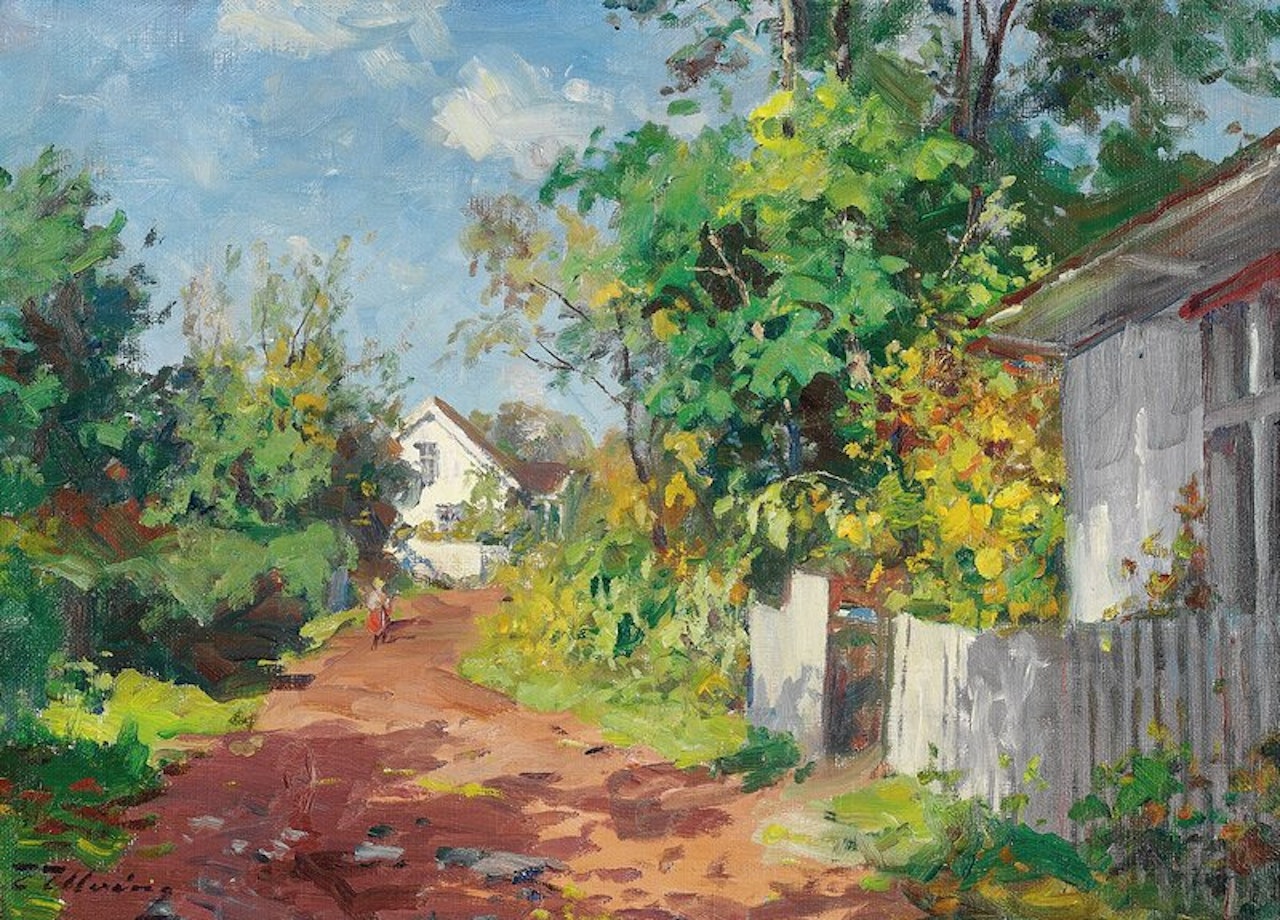 Høstdag ved Åsgårdstrand by Even Ulving