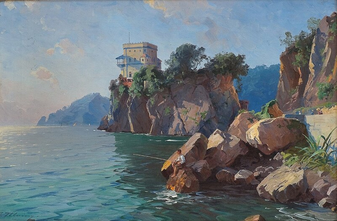 Sydlandsk kystlandskap by Even Ulving