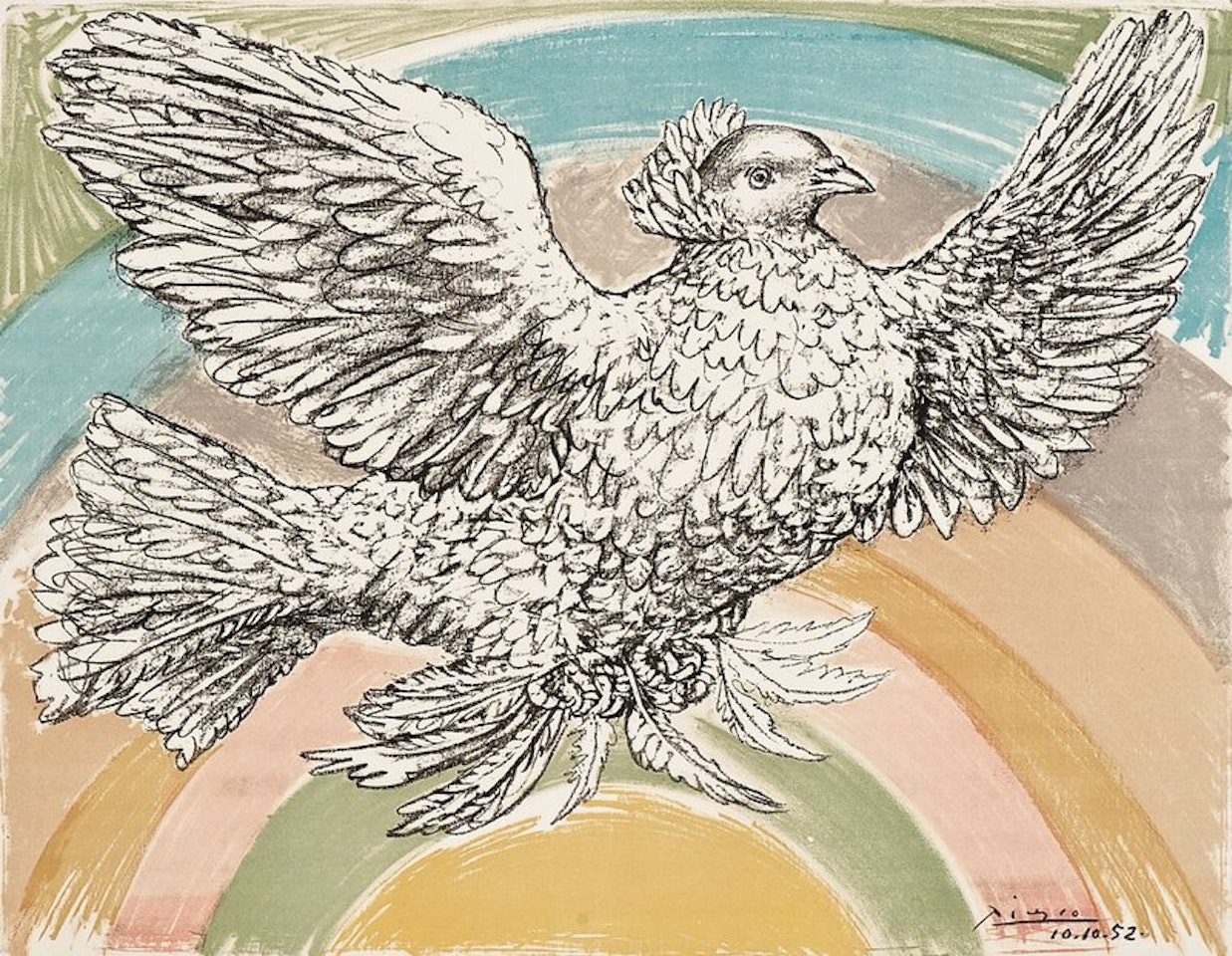 Colombe volant by Pablo Picasso