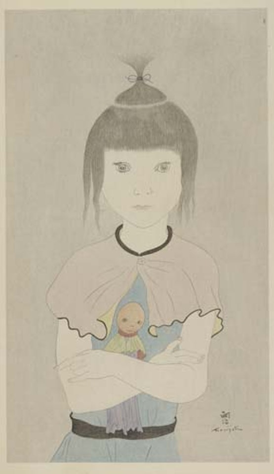 Fillette à la Poupée by Leonard Tsuguharu Foujita