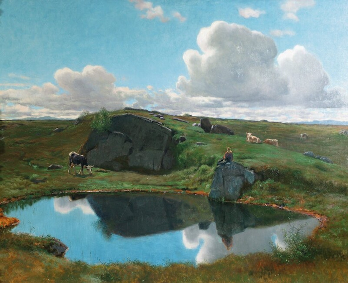 Vakkert på Norefjellet by Christian Skredsvig