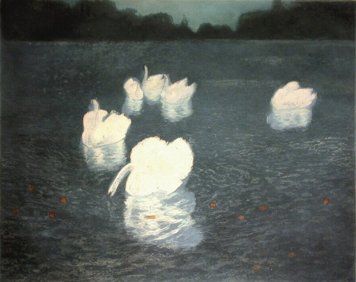 Svaner by Fritz Thaulow