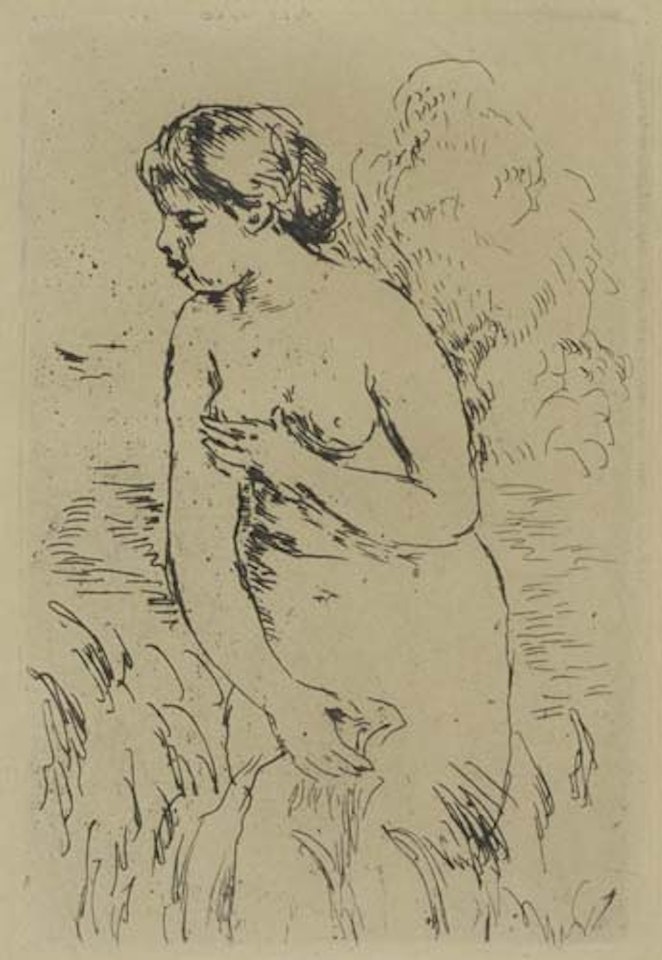 Baigneuse debout, à mi-jambes by Pierre-Auguste Renoir