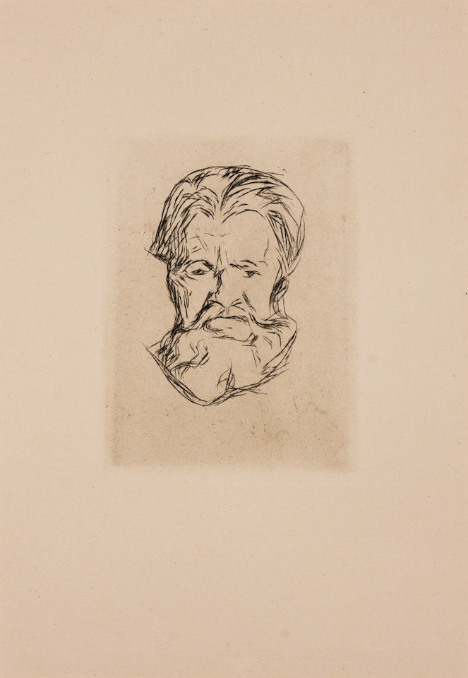Head of a Man by Edvard Munch