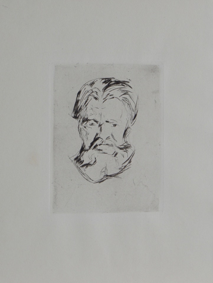 Head of a Man by Edvard Munch
