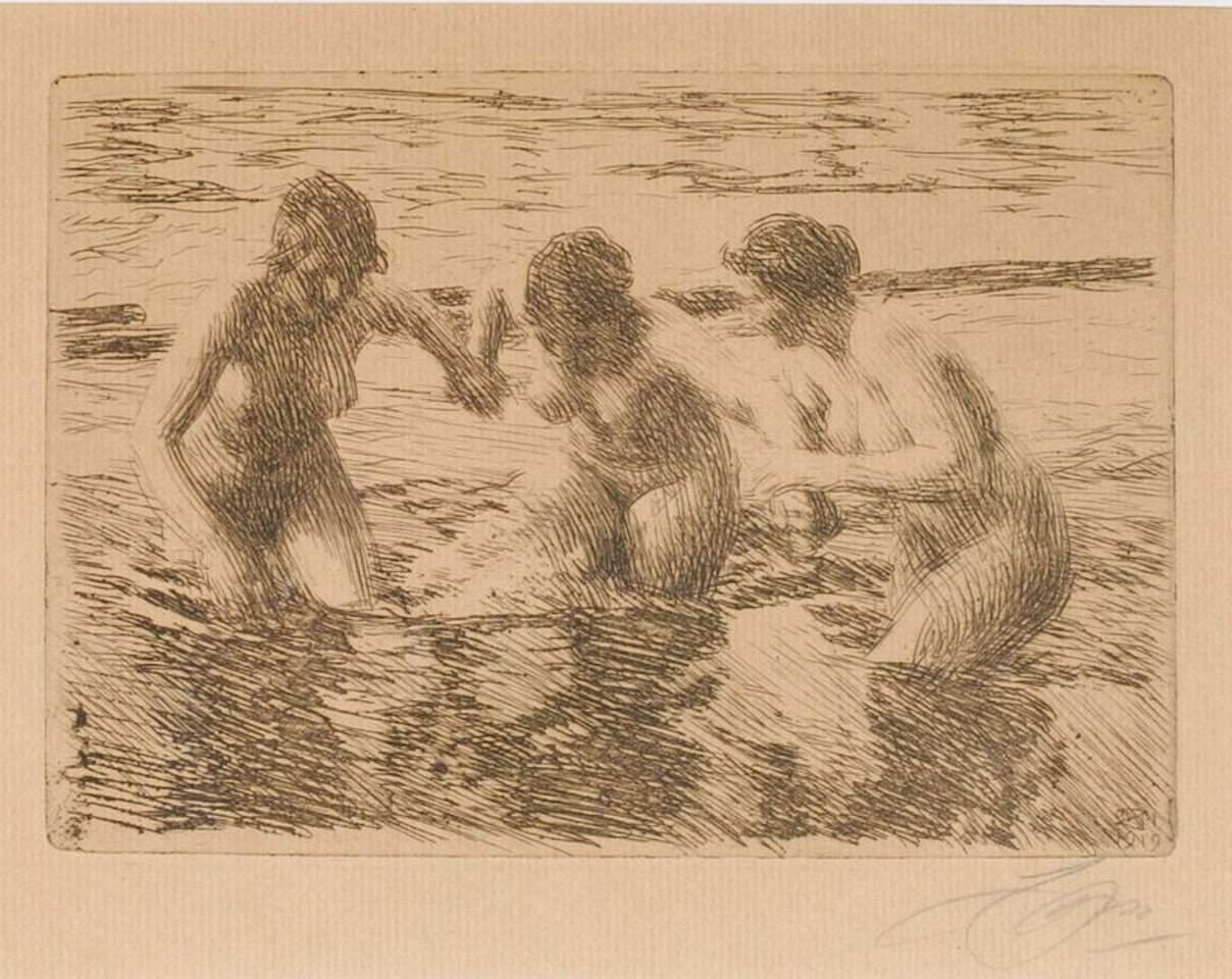 Mot strømmen by Anders Zorn
