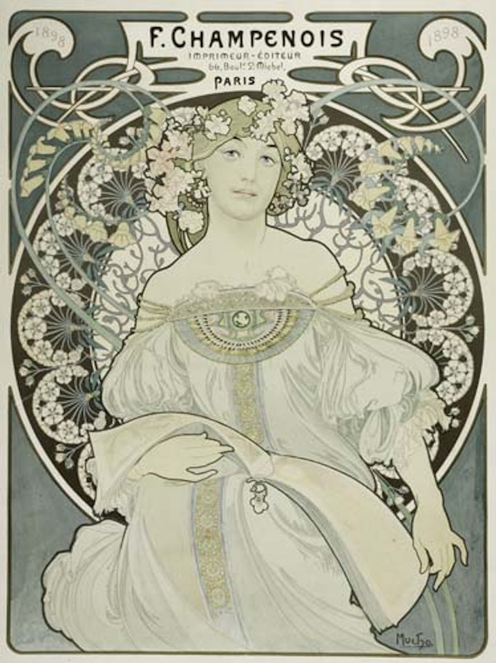 F. Champenois by Alphonse Mucha