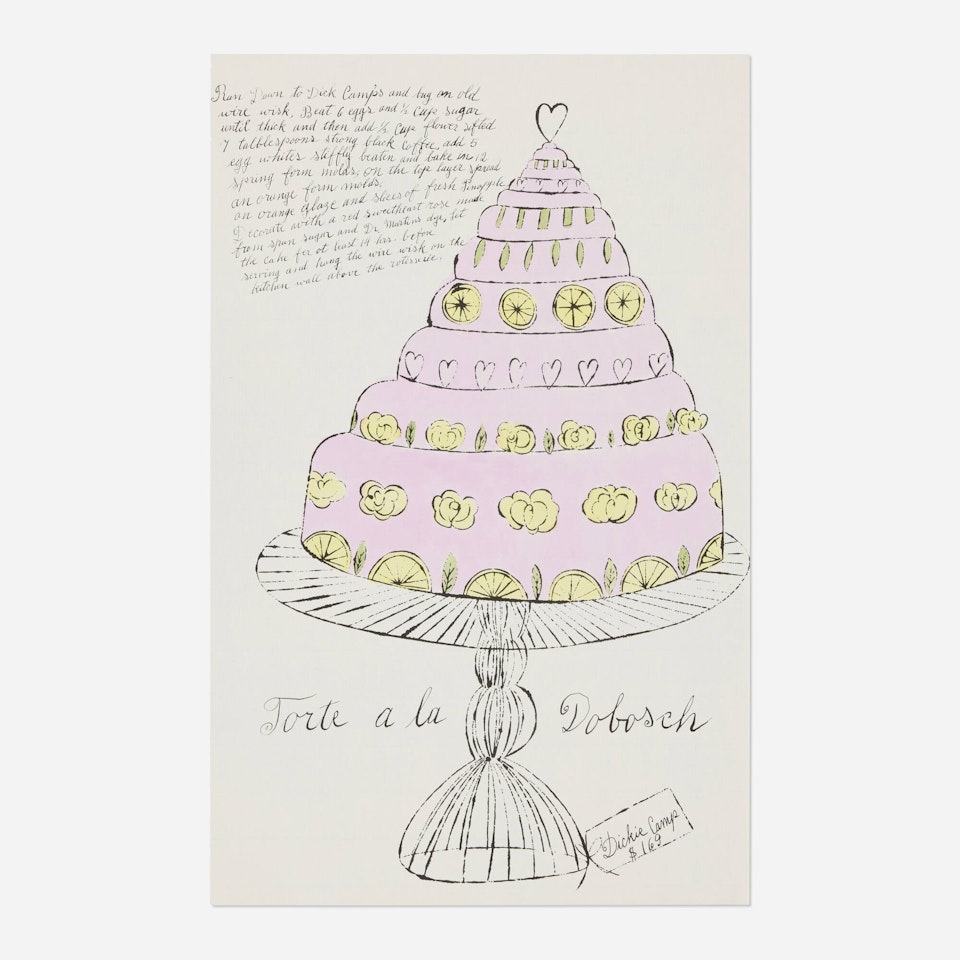 Torte à la Dobosch (from the Wild Raspberries portfolio) by Andy Warhol
