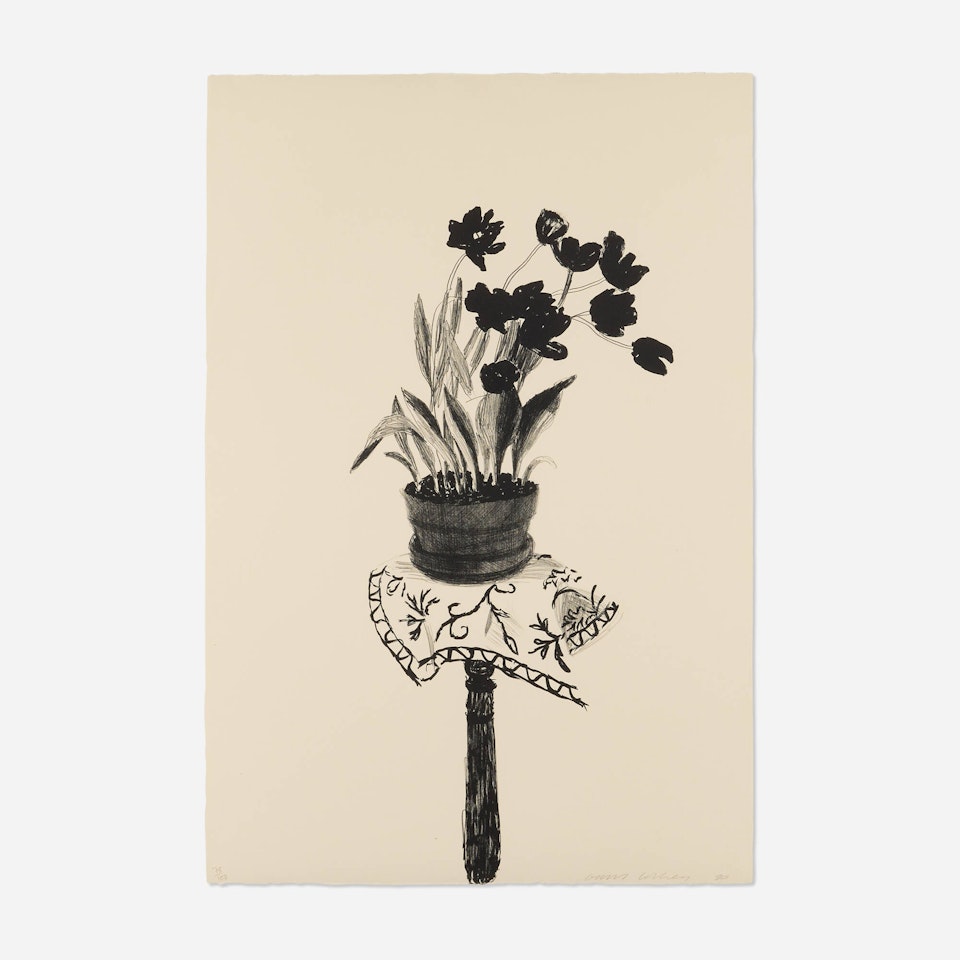 Black Tulips by David Hockney