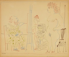 Le Modele et Deux Personnages