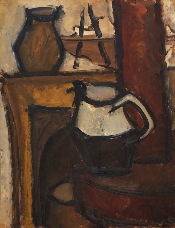 Nature morte à la cruche et au pot by Jean Hélion