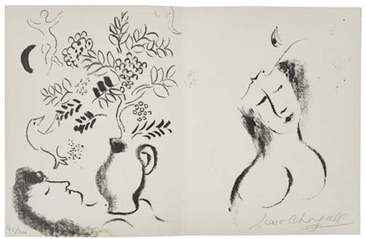 Lithographie pour un Catalogue by Marc Chagall