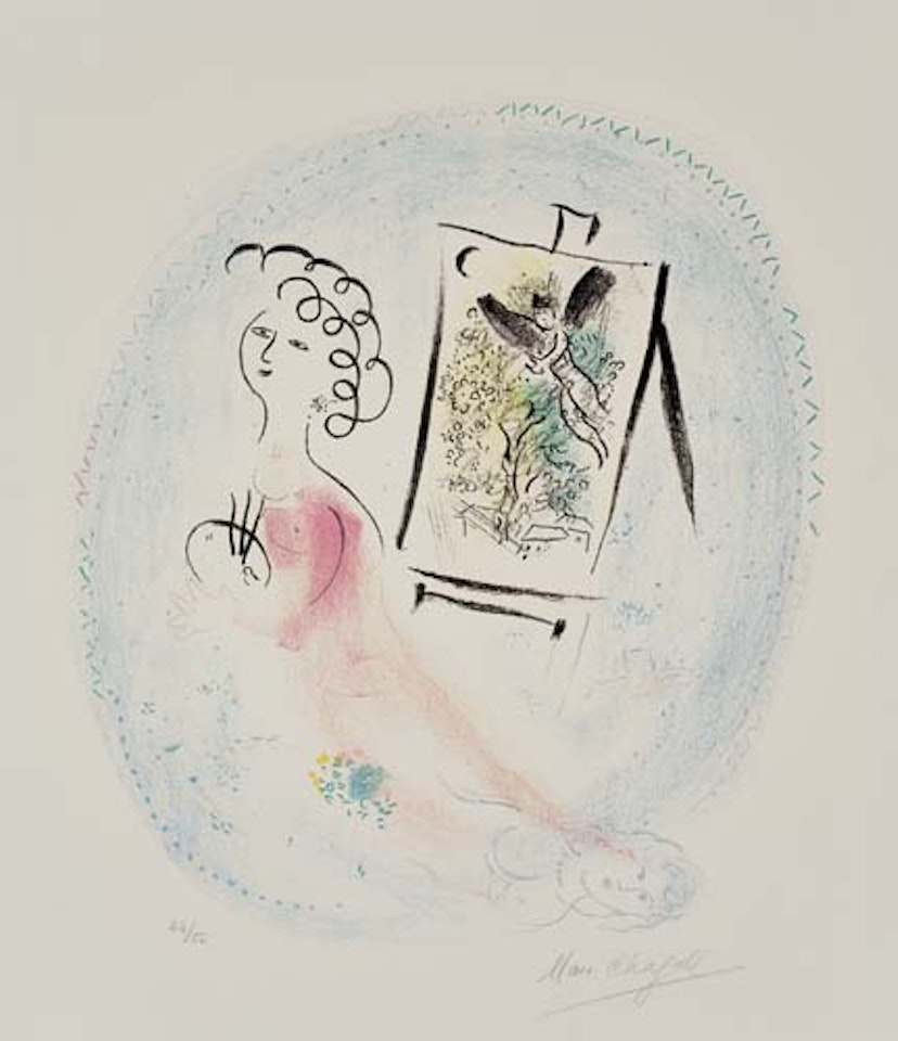 Le Chevalet by Marc Chagall