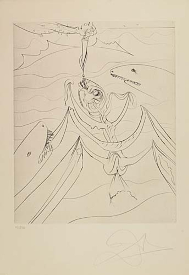 Der Alte Mann und das Meer by Salvador Dali