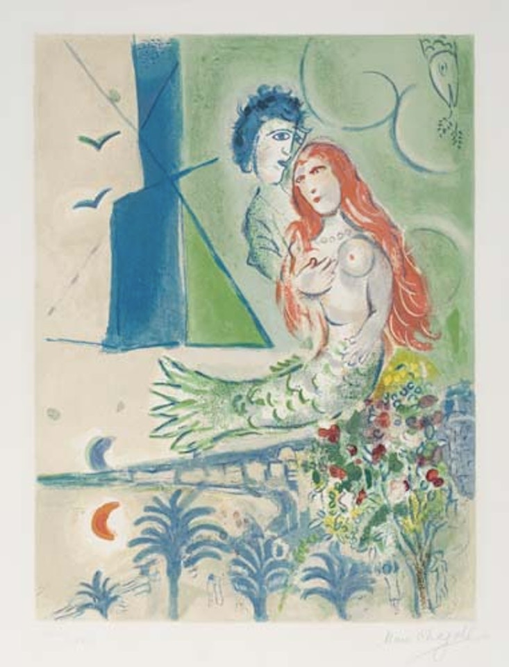 Nice and the Cote d'Azur: Sirene with Poet by Marc Chagall