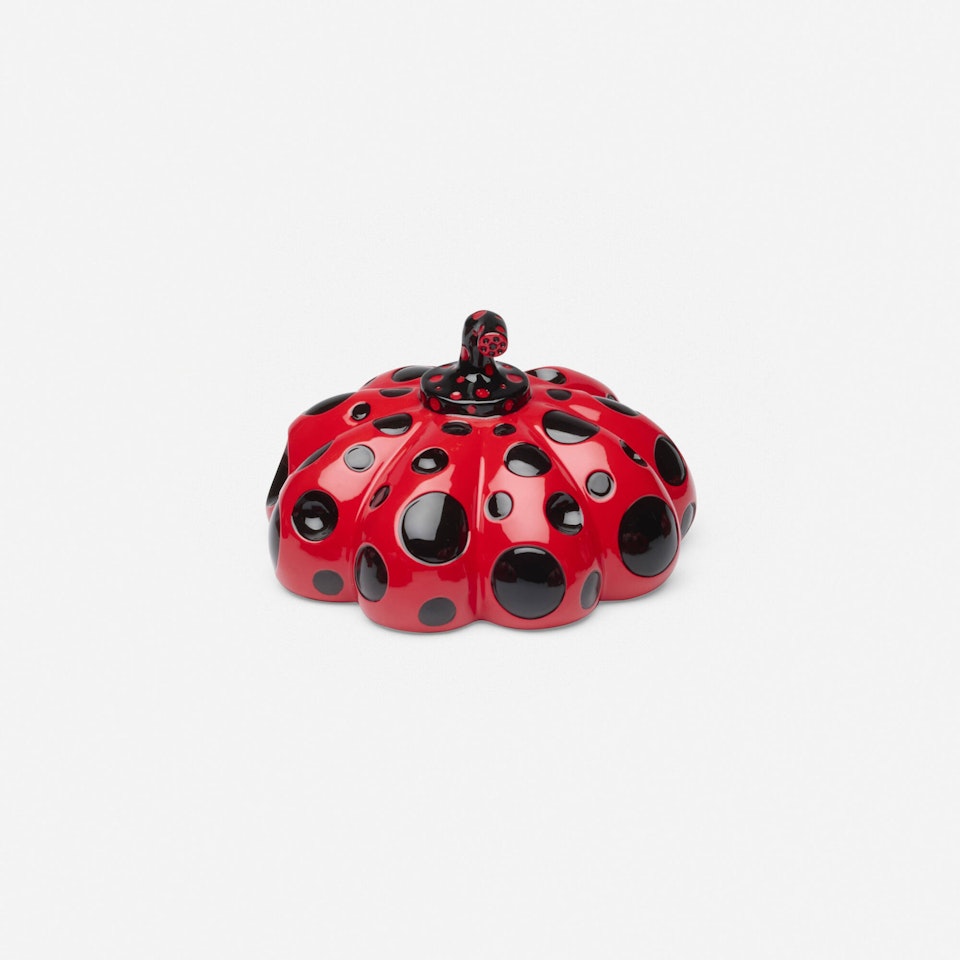 Naoshima Red Pumpkin by Yayoi Kusama