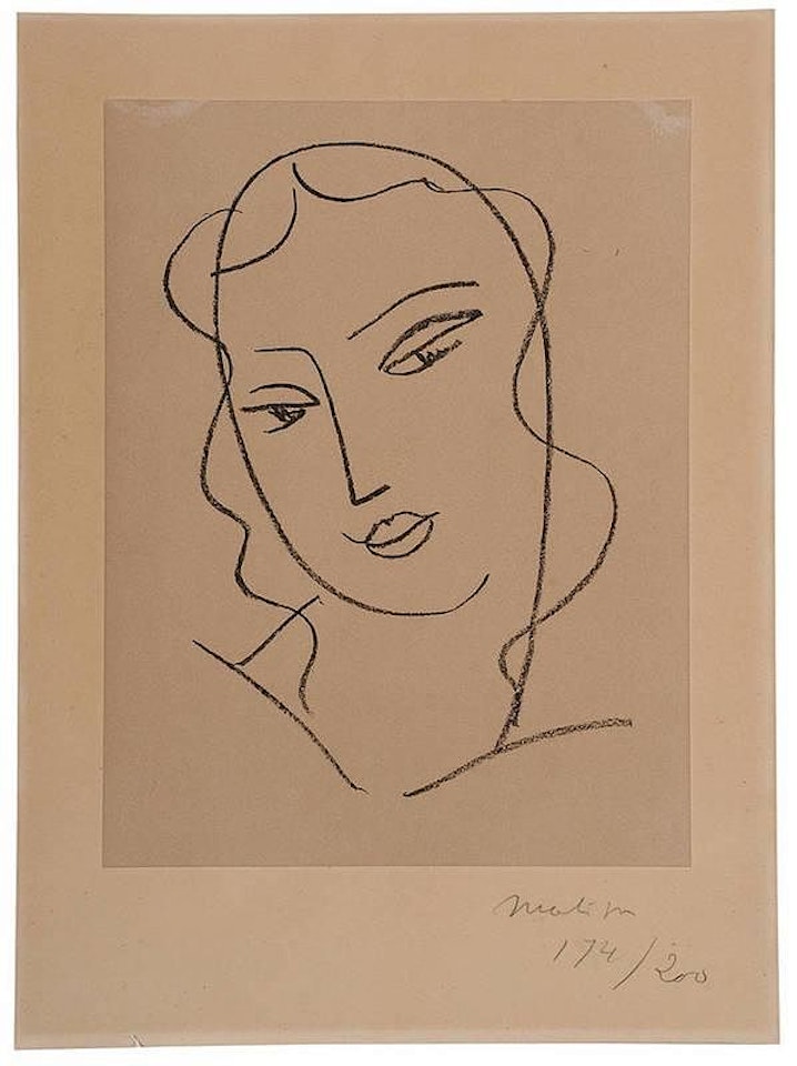 [Etudes pour la vierge. Tête voilée] by Henri Matisse