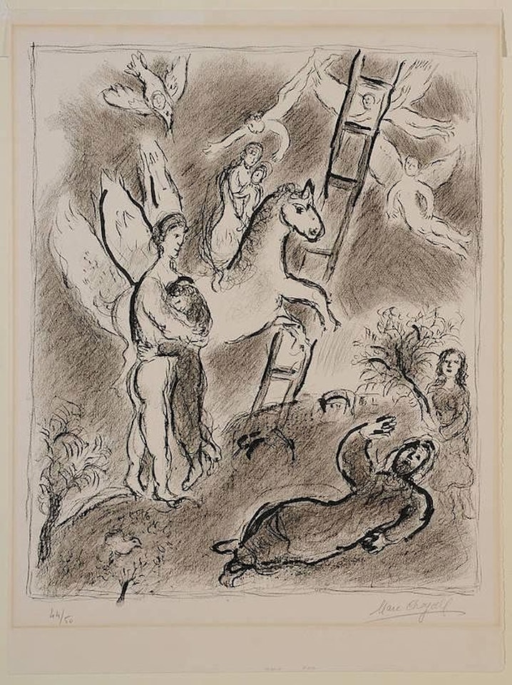 [Scene Biblique (Jacob)] (CS. 639) by Marc Chagall