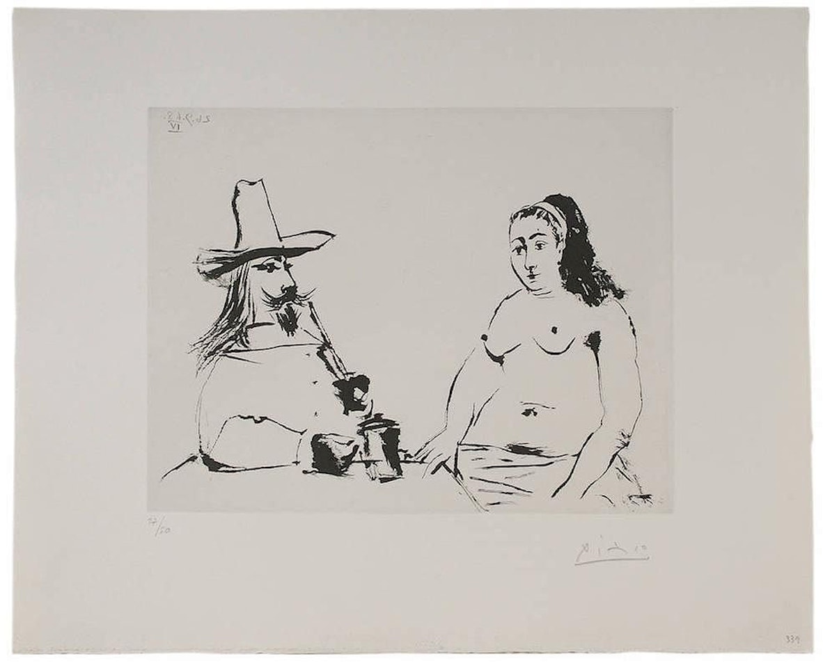 Matin: Pipe, femme et chocot] by Pablo Picasso