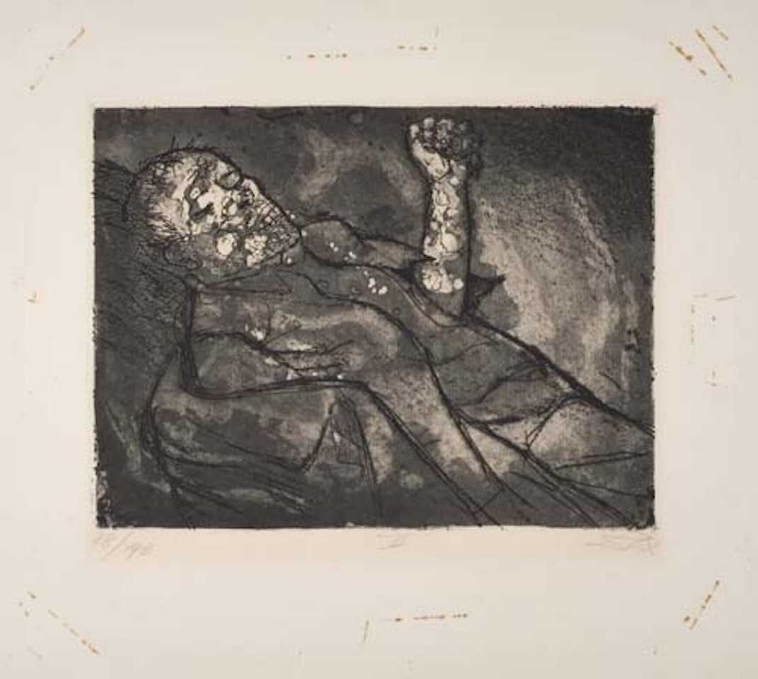 Toter im Schlamm by Otto Dix