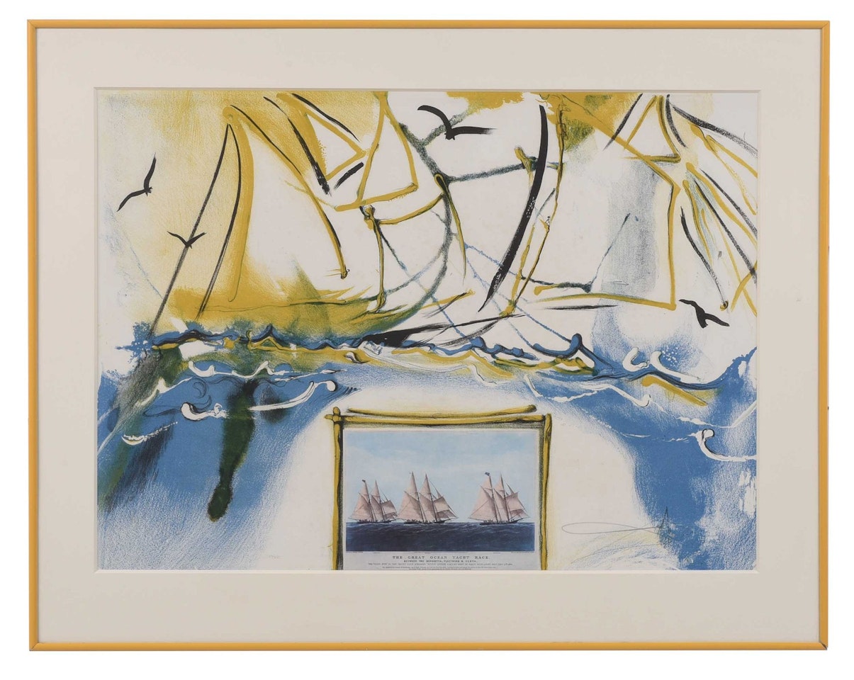 American Yacht Races, from The World of Currier & Ives by Salvador Dali
