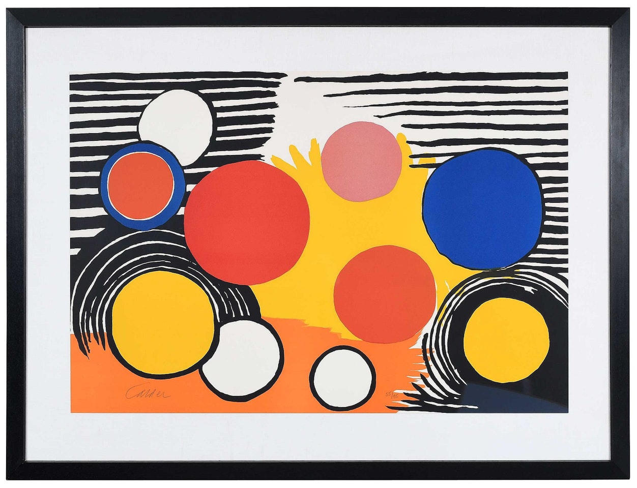 Composition with Circles and Stripes by Alexander Calder