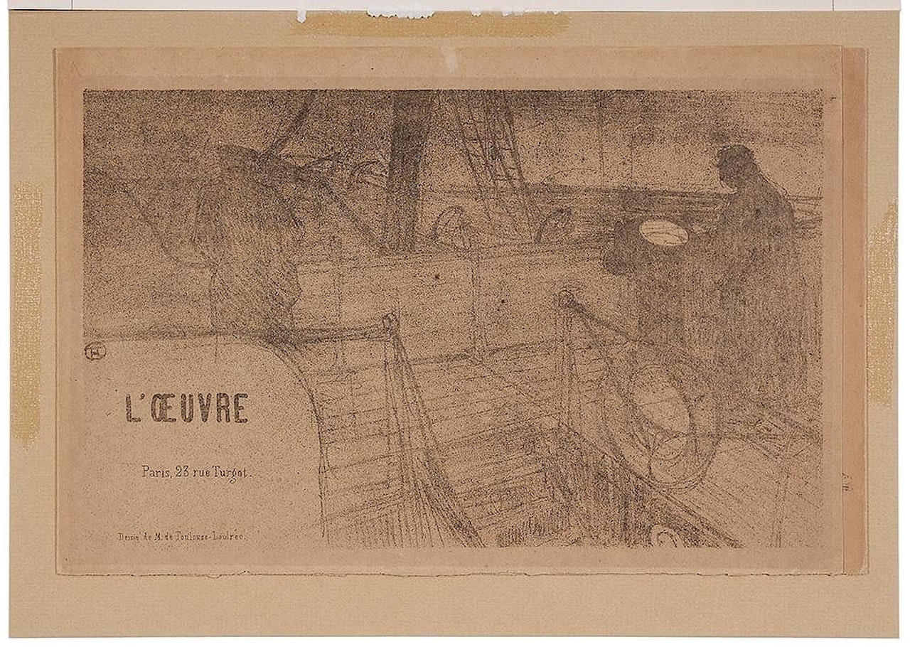[Prospectus-programme de L"Oeuvre] by Henri de Toulouse-Lautrec