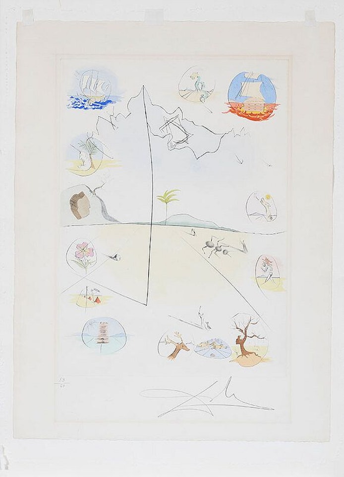 Frontispiece from The Twelve Tribes of Israel (M & L. 618, F. ÿ72-6 M) by Salvador Dali