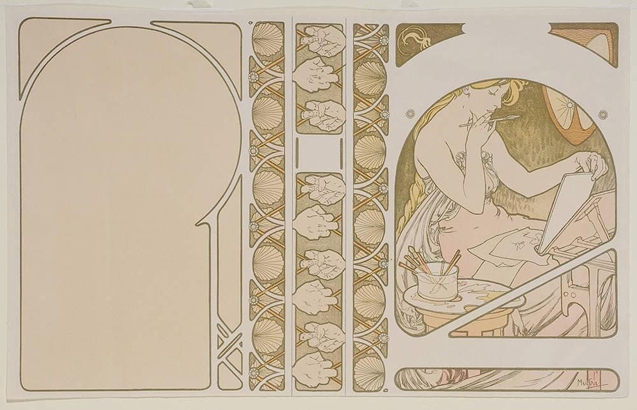 Menus et programmes illustre?s by Alphonse Mucha