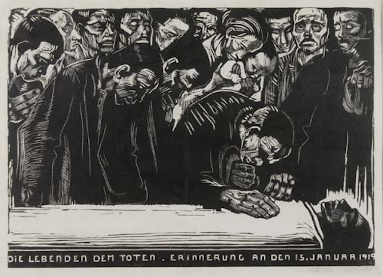 Gedenkblatt für Karl Liebknecht by Kathe Kollwitz